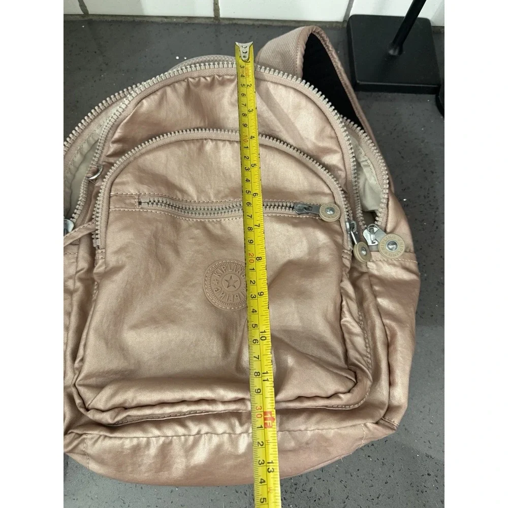 Kipling Seoul Backpack Metallic Rose Gold 13